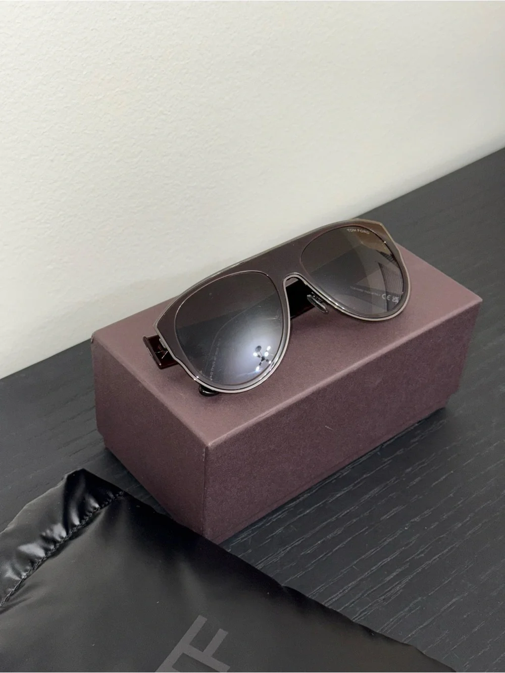 Tom Ford Lyle-02 TF1074 48T Brown Aviator Sunglasses - new